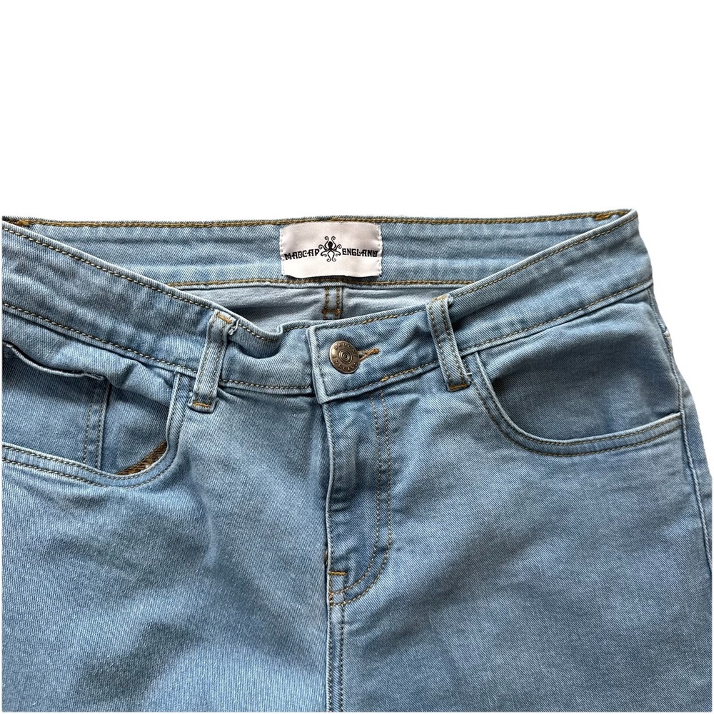 Madcap‎ England Womens Flares Jeans Bell Bottoms Light Denim Size 30W 30L